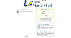 Desktop Screenshot of master-test.net